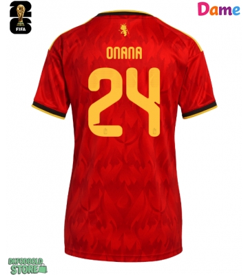 Belgien Amadou Onana #24 Replika Hjemmebanetrøje Dame VM 2026 Kortærmet